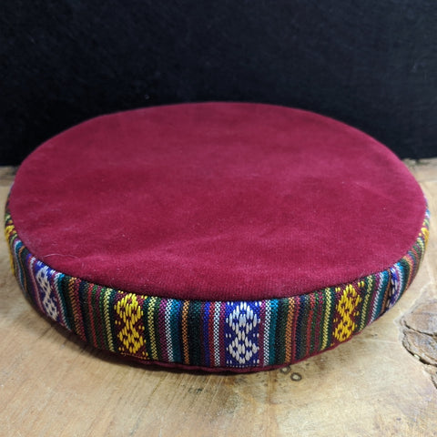 Red Singing Bowl / Meditation Bowl Cushion 6.5 inch