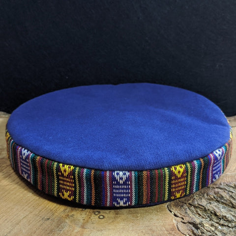Blue Singing Bowl / Meditation Bowl Cushion 6.5 inch