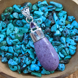 Stichtite & Amethyst Pendant~JSSSTIC4