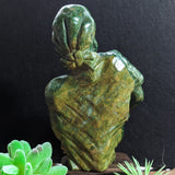 Verdite Woman & Vase Carving~ CRSVCAR5