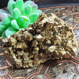 Gold Aura Quartz Cluster~CRGAQC10