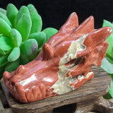 Red Jasper Dragon Skull~CRRDJSDS
