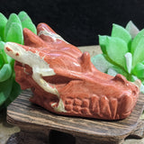 Red Jasper Dragon Skull~CRRDJSDS