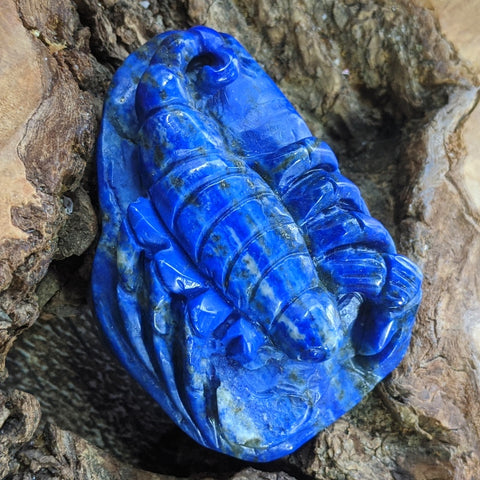 Lapis Lazuli Scorpion Carving~ CRLAPSCO