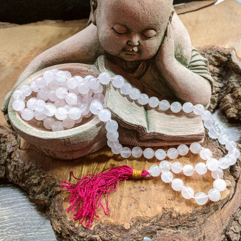 Rose Quartz Mala Beads~JMALAROS