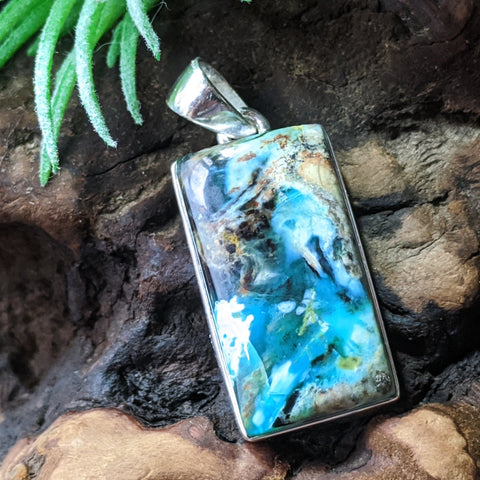 Copper Petrified Wood Pendant~JSSCPWP4