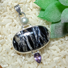 Chrysotile Shale Pendant~JSSCSP03