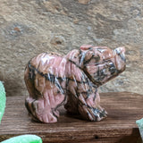 Rhodonite Bear Carving~CRRHBEAR