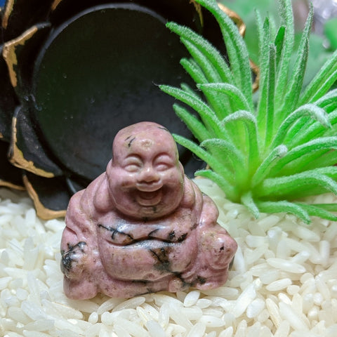 Rhodonite Laughing Buddha~CRRHLBDD