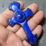 Lapis Lazuli Cross Carving~ CRLAPCR2