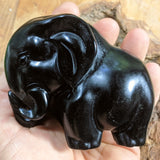 Black Obsidian Elephant~ CRBOELEP