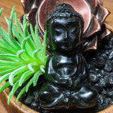 Gold Sheen Obsidian Buddha Carving- CRGSOBUD