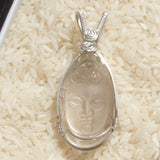 Smoky Quartz Kuan Yin Pendant