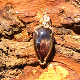 Wire Wrapped Lodolite Pendant