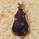 Wire Wrapped Spiny Oyster Shell Pendant JWR0040