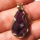 Wire Wrapped Spiny Oyster Shell Pendant JWR0040
