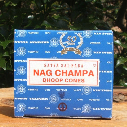Sai Baba Nag Champa Dhoop Incense Cones -12 cone box