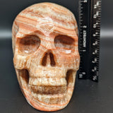 Banded Red Calcite Skull~CRBRCSKL