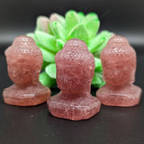 Lithium Muscovite Quartz Buddha Carving~CRLMQBUD