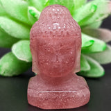 Lithium Muscovite Quartz Buddha Carving~CRLMQBUD