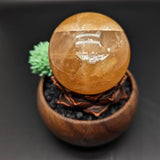 Honey Calcite Sphere~CRHNCS05