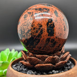 Mahogany Obsidian Sphere~CRMOSPH2