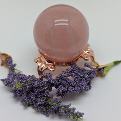 Star Rose Quartz Sphere~CRSRQSP4