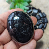 Black Tourmaline Palm Stone~CRBTPS10