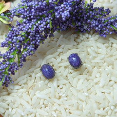 Charoite Post Earrings~JSSCEAR1