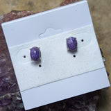 Charoite Post Earrings~JSSCEAR1