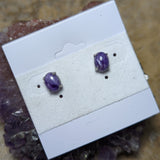 Charoite Post Earrings~JSSCEAR5