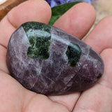 Purple Anhydrite & Epidote Palm Stone~CRPAPA11