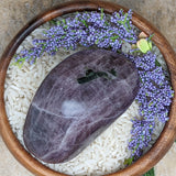 Purple Anhydrite & Epidote Palm Stone~CRPAPA20