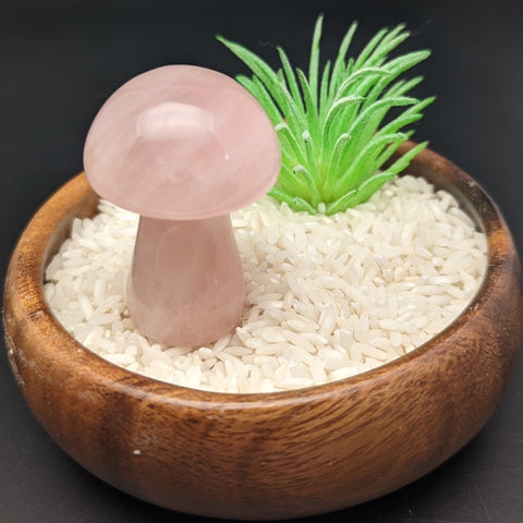 Rose Quartz Mushroom~CRRQMSR2
