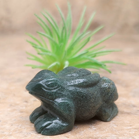Moss Agate Frog~CRMAFROG – EarthSpeak