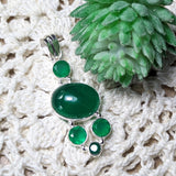 Green Chalcedony Pendant~JSSPGC01