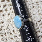 Larimar Ring~ Size 8 1/2 ~JSSLRR10