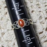 Coral Celtic Knot Ring~Size 8~ JSSCKCR1
