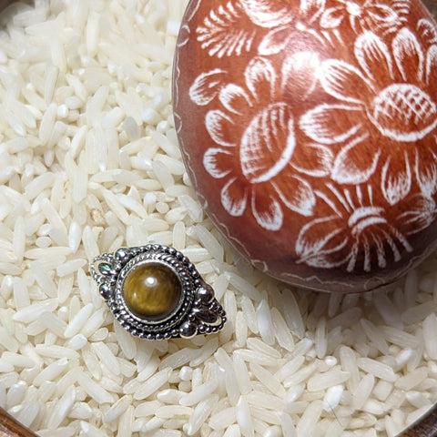 Tiger Eye Ring~Size 7 1/2~JSSTERNG