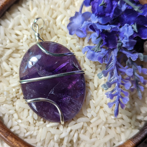 Amethyst Pendant~JSPWRA14