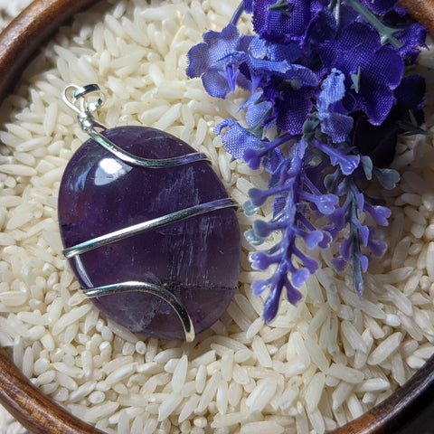 Amethyst Pendant~JSPWRA10