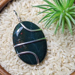 Bloodstone Pendant~JSPBLDS1