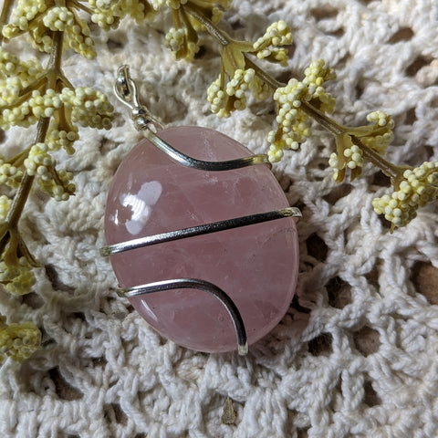 Rose Quartz Pendant~JSPRQP02