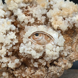 Calcite on Matrix Eye Carvings~CRCCEYEC