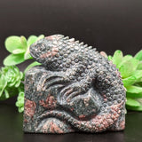 Unakite Lizard Carving~ CRULCAR1