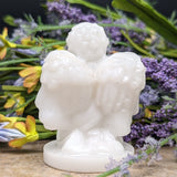 White Jade Cherub Carving~CRWJCHB2