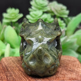 Jade Dragon Skull Carving~CRJADEDS