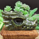 Jade Dragon Skull Carving~CRJADEDS