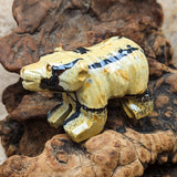 Dendritic Jasper Bear Carving~CRDJBC01