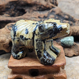 Dendritic Jasper Bear Carving~CRDJBC01